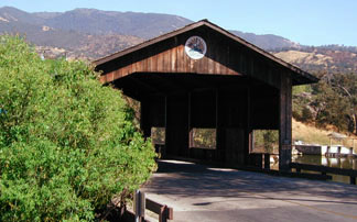 The Covered Bridge over Chanac Creek in Stallion Springs. Click to Enlarge Picture